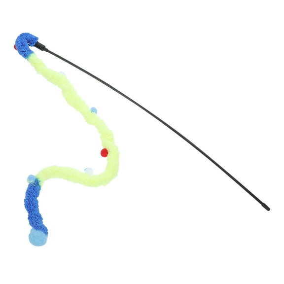 Cat Wand Toys for Indoor Cats Cat Funny Stick Cat Toy 60.00X51.00X1.70CM Blue
