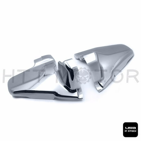 Honda Goldwing Windshield - HTTMT- Chrome Engine Lower Side Frame Covers For Honda Goldwing GL1800 2001-2011 02 03