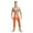 Orange, variant on Raenseen Men's Mesh Yoga Pants See Through Cool Dry Compression Tights Fitness Workout Leggings White L