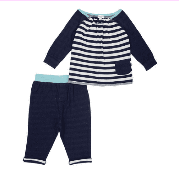 Splendid Infant Girls' Fashion Stripe Top and Leggings Set,DPV01647I,Size 3/6M,$58