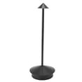 thumbnail image 3 of Lámpara de mesa inalámbrica de hierro recargable, lámpara de mesita de noche con 3 temperaturas de color ajustables, luz de mesa para el hogar, dormitorio, oficina, color negro, 3 of 14
