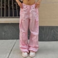 thumbnail image 4 of Pantalones De Chándal De Cintura Baja Con Cordón Para Mujer Pantalones De Chándal De Piernas Anchas Suaves Y Transpirables De Moda Sueltos Rosa S, 4 of 6