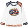 thumbnail image 4 of MuXiKeJi Clothes Women's USA 250th Anniversary Sweatshirt Patriotic American Flag Eagle Graphic Tee 1776-2026 long Sleeve Tops, 4 of 4