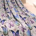 thumbnail image 3 of Beige Butterfly Flower Pattern Blanket,Comfortable Soft Flannel Throw Blanket,All Season,Warm Lightweight Blankets for Sofa Bed Couch Living Room Chair,60"x80", 3 of 4