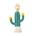 thumbnail image 2 of Green Cactus Key Chain Boho Beads Handwoven Hand for a Bag Pendant Table Centerpiece Cool Keychains Keychain Cute Unique Home Hangs Artistic Wall Decor Home Accent Hangs Key Ring Ornament Lightweight, 2 of 9