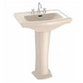 thumbnail image 7 of TOTO® Clayton® Rectangular Pedestal Bathroom Sink for Single Hole Faucets, Cotton White - LPT780#01, 7 of 7