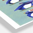 thumbnail image 2 of Designart 'Eight Penguins And A Flamingo' Large Nautical & Coastal Wall Clock, 2 of 3