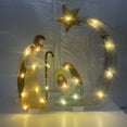thumbnail image 1 of TSEXIEFOOFU Christmas Nativity Scene Yard Decorations, Holy Family Yard Sign with Pre-Strung LED Lights for Outdoor, 1 of 6