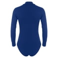 thumbnail image 4 of DPOIS Men's Latin Salsa Ballroom Dance Leotard Bodysuit Performance Costume Royal Blue-A XL, 4 of 7
