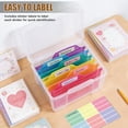 thumbnail image 4 of Greeting Card Storage & Organizer Box with 6 Removable Dividers for Holiday Birthday Get Well Cards Photos, Crafts, Scrapbooking$$Art & Craft, 4 of 7