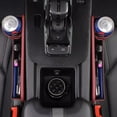 thumbnail image 2 of Car Leather Cup Holder Gap Bag,Seat Gap Storage Box,Adjustable Car Seat Storage Box,Leather Cup Holder Gap Bag with Cup Holder for Phones Glasses Keys Cards (Red,A), 2 of 17