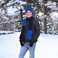 thumbnail image 3 of Minus 5 Degrees Boy's 8-18 Color Block Winter Beanie Scarf and Gloves Set, 3 of 5