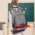thumbnail image 7 of FORMRS Unisex School Backpack 17" Student Travel Bag with Laptop Compartment, Red Boat, 7 of 7