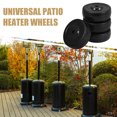 thumbnail image 3 of NIYANGLE 4 Pcs Roues en Caoutchouc Roues Pivotantes en Caoutchouc Pièces de Rechange Noires Chauffage de Patio, 3 of 7