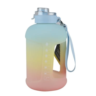 Athletic Works 64Oz Motivational Water Jug, Dual-Function Lid, BPA-Free, Leakproof Hydration Bottle