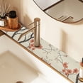 thumbnail image 2 of Yayeee Faucet Mat for Kitchen Sink 14.7" Diatomite Long Splash Guard Pad, Light Red Flowers, 2 Pack, 2 of 7