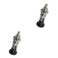 thumbnail image 1 of Decodeary Acier Inoxydable Durable Bouton d'Indexation Piston Ressort Goupille de Verrouillage SXYKN16L 2Set, 1 of 1