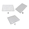 thumbnail image 3 of Yuarrent Rejilla de refrigeración antiadherente para galletas, pan, Pizza y pasteles de acero, bandeja para horno, rejilla para hornear, Herramientas y accesorios para hornear 40*25*2cm rejilla 12.7mm, 3 of 6