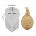 thumbnail image 2 of Festive Easter Egg Bunny Plaster Ornament Silicone Mold Diy Craft Reusable Easy Release for Home Classroom Tabletop Decor, 2 of 3