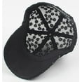 thumbnail image 4 of CoCopeaunts Women Baseball Cap, Adjustable Hollow Lace Hat Stylish Daisy Sun Hat Lightweight Baseball Hat for Summer Spring, 4 of 6