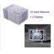 thumbnail image 3 of Cards Sleeves Top Loaders 10 Hard Plastic Card Protector Clear Card Brick + 2 Display Stand, 3 of 5