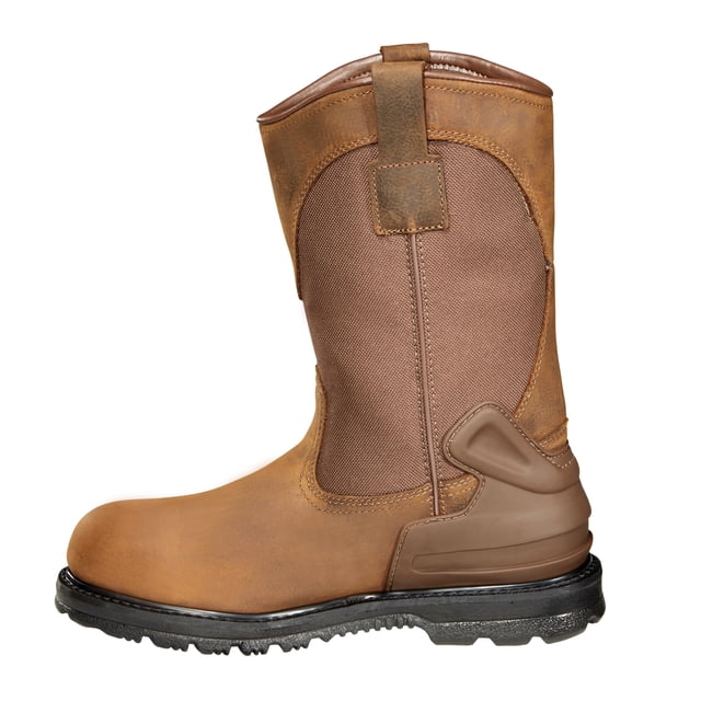 Bota de trabajo Carhartt Heritage Waterproof 11 con punta blanda para hombre, color marrón