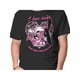 thumbnail image 1 of Camiseta gráfica para hombre, 100 % algodón, con el divertido estampado "Tengo problemas con los ángeles", manga corta y cuello redondo, color negro, ideal para un look informal., 1 of 7