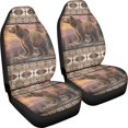 thumbnail image 3 of XYZCANDO Set of 2 Car Seat Covers for Interior Automobile Seat Cover Pad Mat Waterproof Lightweight, Van SUV Truck Front Seat Car Covers, Bear Sunset, 3 of 8