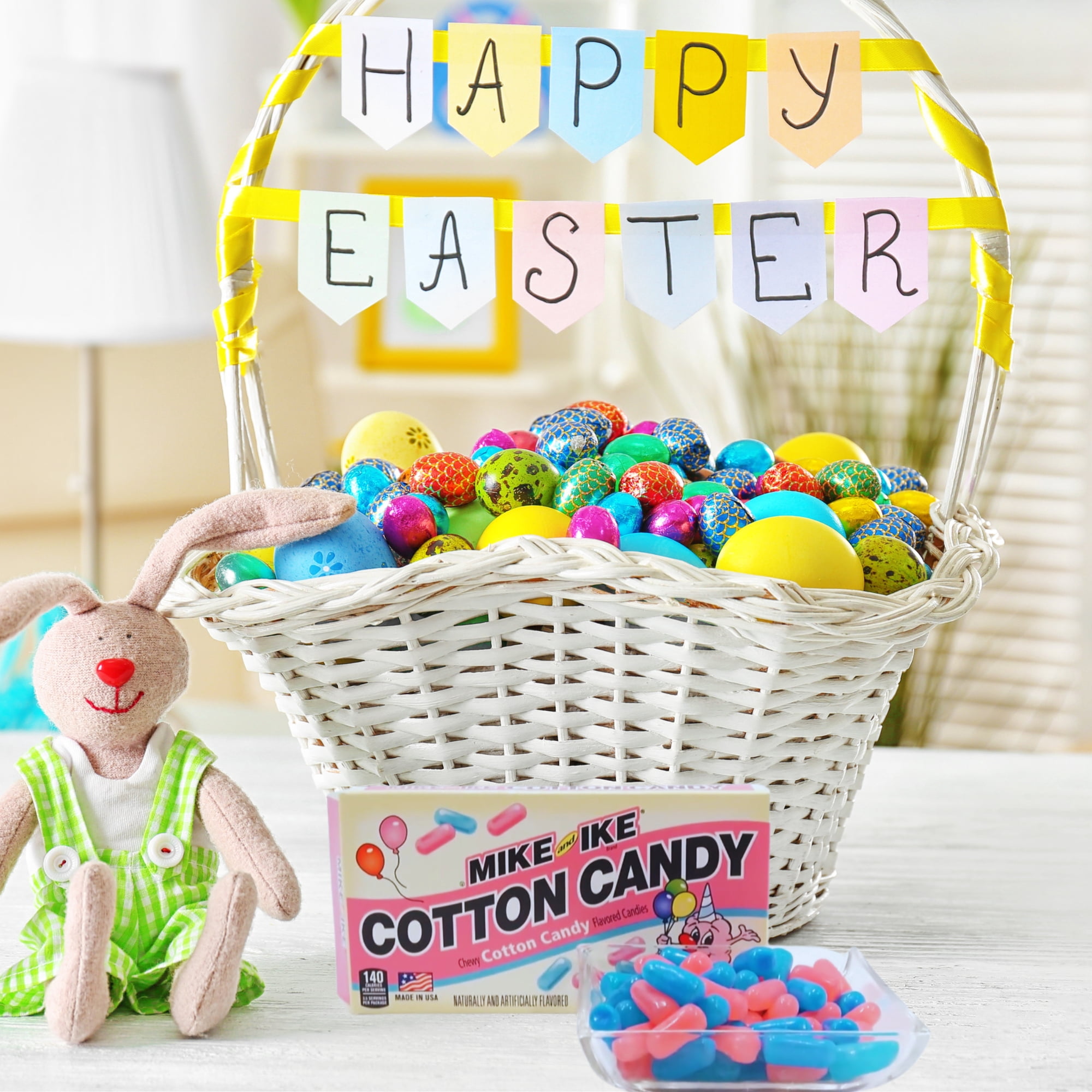 Mike and Ike Cotton Candy, Chewy Pink & Blue Candies for Party Favor Easter Basket Stocking Stuffers Trick or Treat Movie Night Snack, 4.25 Oz Theater Box 3 Pack w/ Snoep in Beperkte Oplage