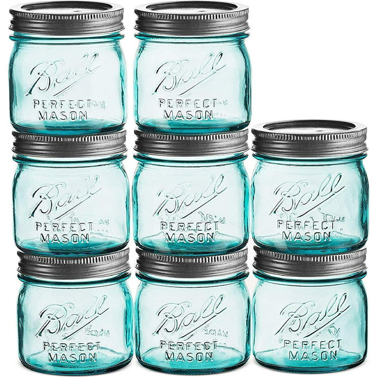 Ball Wide Mouth Mason Jars 8 oz [8 Pack] With Airtight lids and Bands - For  Canning And Preserving, Jams, Sauce, baby Food - Microwave And Dishwasher  Safe, Bundled With Jar Opener 