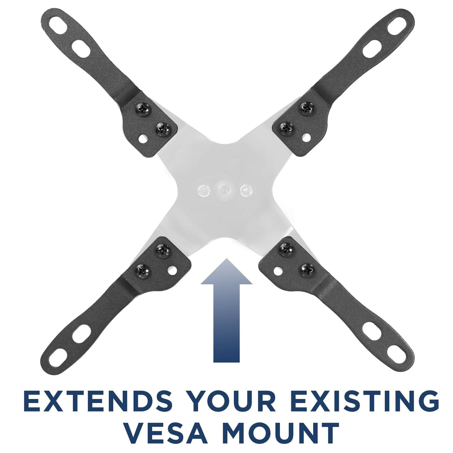 Mount-It! VESA Mount Adapter Kit, TV Wall Mount Bracket Adapter Converts 75x75 and 100x100 mm Patterns to 200x100 and 200x200 mm, Fits Most 23 inch to 42 inch TV's and Monitors, Hardware Included
