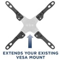 thumbnail image 2 of Mount-It! VESA Mount Adapter Kit, TV Wall Mount Bracket Adapter Converts 75x75 and 100x100 mm Patterns to 200x100 and 200x200 mm, Fits Most 23 inch to 42 inch TV's and Monitors, Hardware Included, 2 of 5