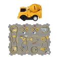 thumbnail image 1 of Pistas de rompecabezas Juego de rompecabezas Pista Vehículo de juguete Pista de juguete Montessori Bloques de construcción B rompecabezas de 12 piezas, 1 of 8