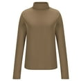 thumbnail image 6 of BLVB Women's Turtleneck Long Sleeve Base Layer Shirts Fall Fashion Basic Thermal Underwear Tops Winter Clothes, 6 of 7