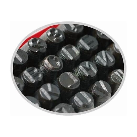 Hhip 1/4 Width Number & Letter Stamp Set 0-9 And A-Z 8016-0004