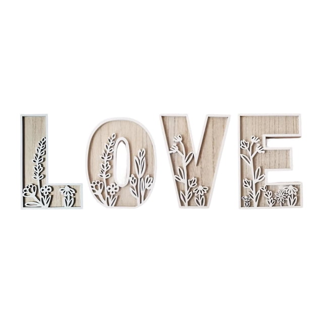 Estatua con letras en inglés, obra de arte, escultura, decoración del hogar, artesanía, adorno de mesa novedoso Adorno de AMOR