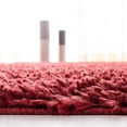 thumbnail image 5 of SAFAVIEH August Sophia Solid Shag Area Rug, Red, 3' x 5', 5 of 8