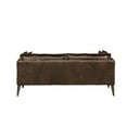 thumbnail image 2 of ACME Porchester Leather Loveseat in Distress Chocolate, 2 of 3