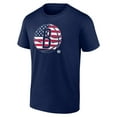 thumbnail image 2 of Men's Navy Brooklyn Nets Flag Logo T-Shirt, 2 of 3