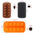 thumbnail image 2 of Bandeja de cubitos de hielo/molde de alimentos con forma de Halloween espeluznante - Diseño divertido y aterrador Adepaton  CPB-CJZ184-1, 2 of 5