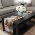 thumbnail image 4 of Retro Minimalist Art Table Runner 90 Inches Long,Dining Table Runners Dresser Scarves,Abstract Bohemia Aesthetics Brown Beige Kitchen Coffee Tablerunner for Tabletop Party Birthday Wedding 13"x90", 4 of 8