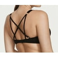thumbnail image 3 of 36C New Victoria's Secret Shine Strap BOMBSHELL Add 2 cups Swimsuit Black Bikini Swim Top, 3 of 3