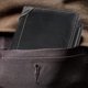 thumbnail image 4 of Dinheiro Carteras triples de cuero para hombres, estilo corto, bolso de hombre capaz, 4 of 5