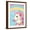 Brown Frame, variant on Art.com Unicorn II Art Print by Teresa Woo, Brown Frame Wall Art, 17" x 21"