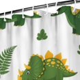 thumbnail image 3 of Green Dinosaurs Classic Ferns Shower Curtain 72"x84" ,Bathroom Decorative Shower Curtains Set with 12 Hooks,Modern Waterproof Washable Shower Curtain, 3 of 6