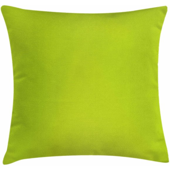 Lime Green Throw Pillow Cushion Cover, Empty Backdrop Blurry Off Focus Pastel Toned Shade Color Spring Theme Abstract,18" X 18", Apple Green