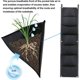 thumbnail image 3 of Bolsas de cultivo colgantes, paquete de 2 bolsas verticales con 7 bolsillos para plantas y flores, adecuadas para exteriores, interiores, jardinería, etc., negro JAMW Sencillez, 3 of 5