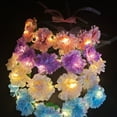 thumbnail image 3 of Aellinatey Led Flower Headband Light up Floral Crowns Luminous Glowing Flower Crowns, 3 of 14