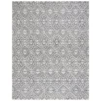 SAFAVIEH Casablanca Finnian Diamond Area Rug, Ivory/Black, 8' x 10'