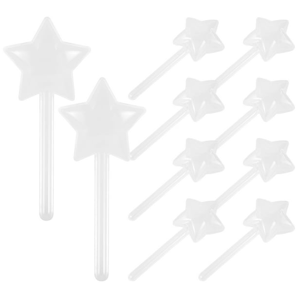 ColoMX 10 Uds. Contenedores de dulces en forma de estrella Cajas de dulces vacías caja en forma de estrella Cajas de Favor de fiesta Cajas de dulces transparentes suministros de embalaje